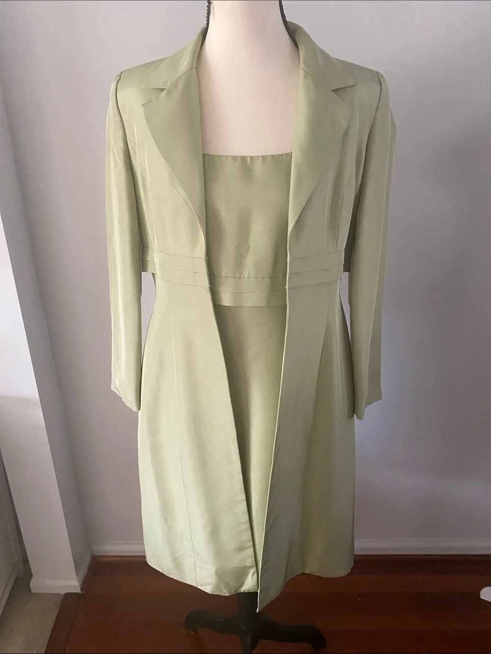 David Warren 100% silk dress and matching coat - Picture 1 of 9
